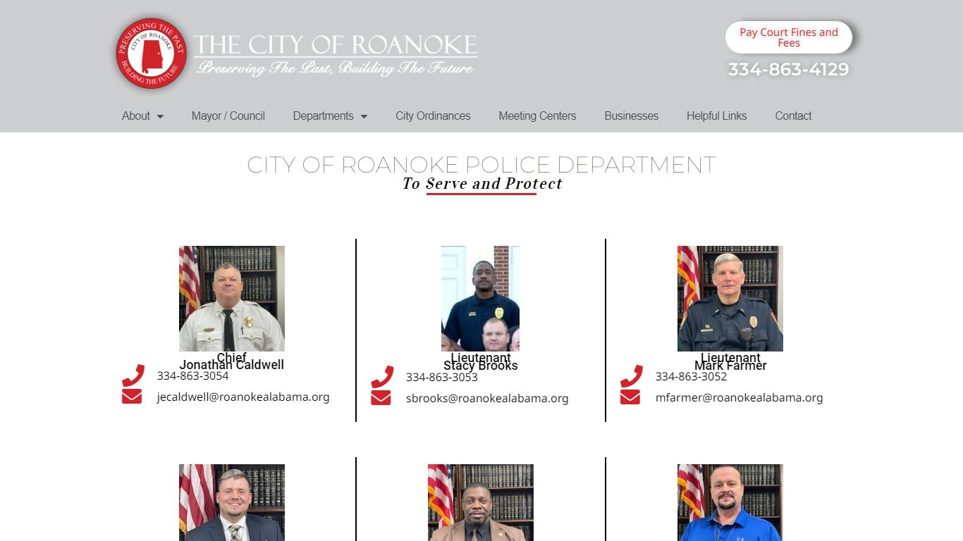 Police - The City of Roanoke, AL