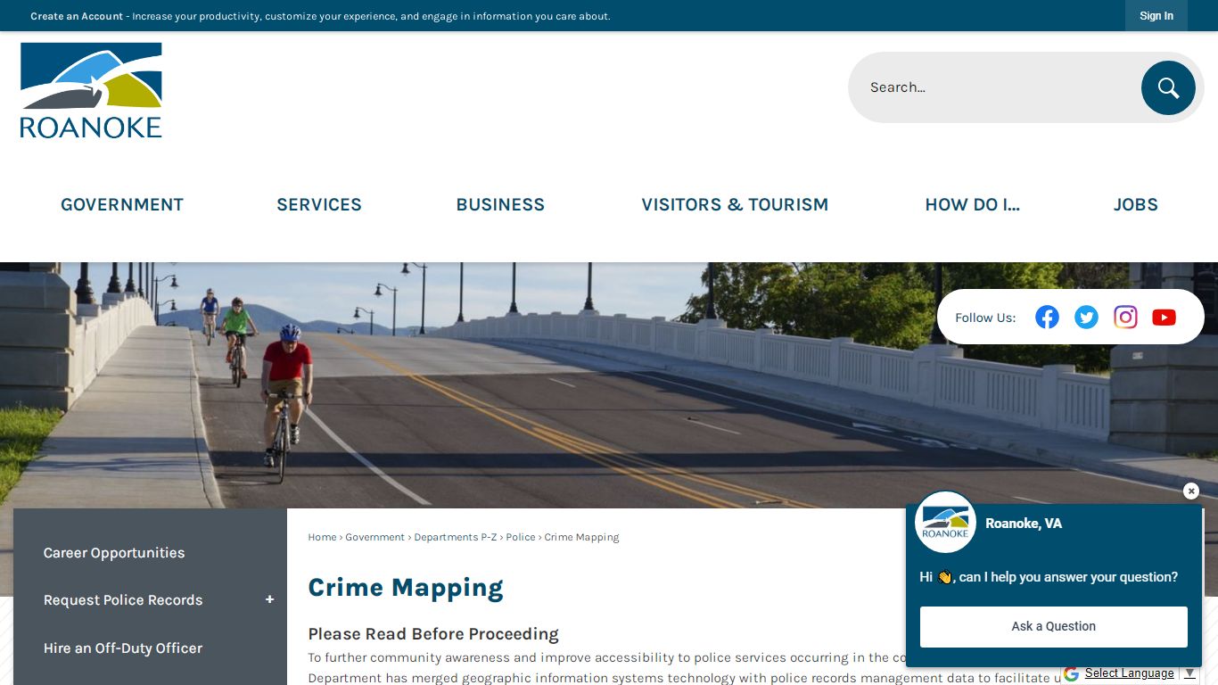 Crime Mapping | Roanoke, VA